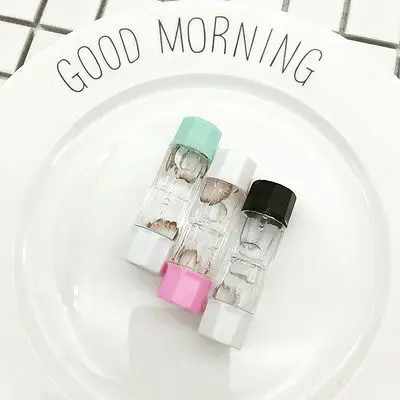 

Portable Transparent Contact Lens Storage Bottle Cute Jewelry Container Case Travel Contact Lens Holder