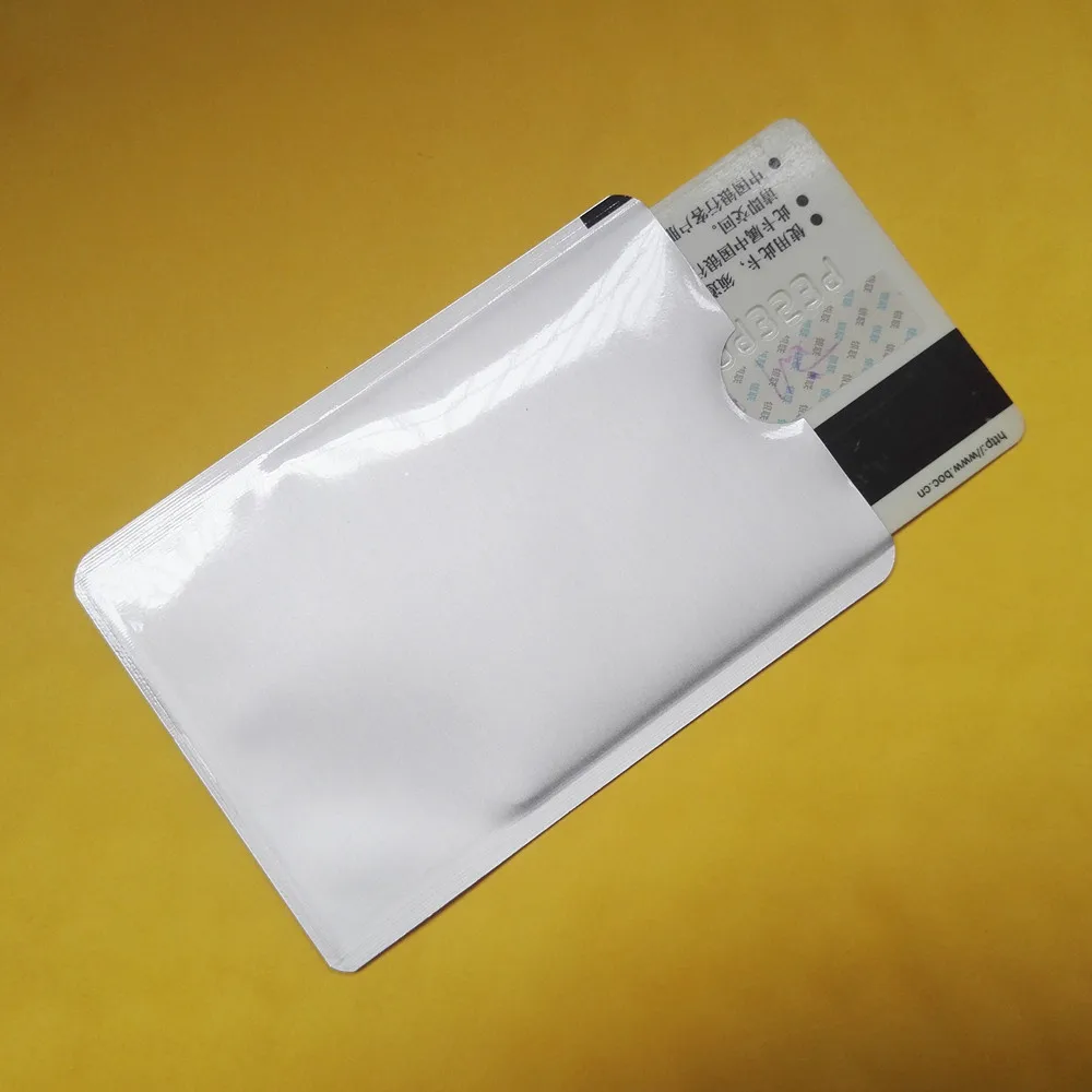 5 шт. уплотненная алюминиевая фольга Rfid защита держатель для кредитных карт Анти Rfid Блокировка считыватель замок держатель для банковских карт