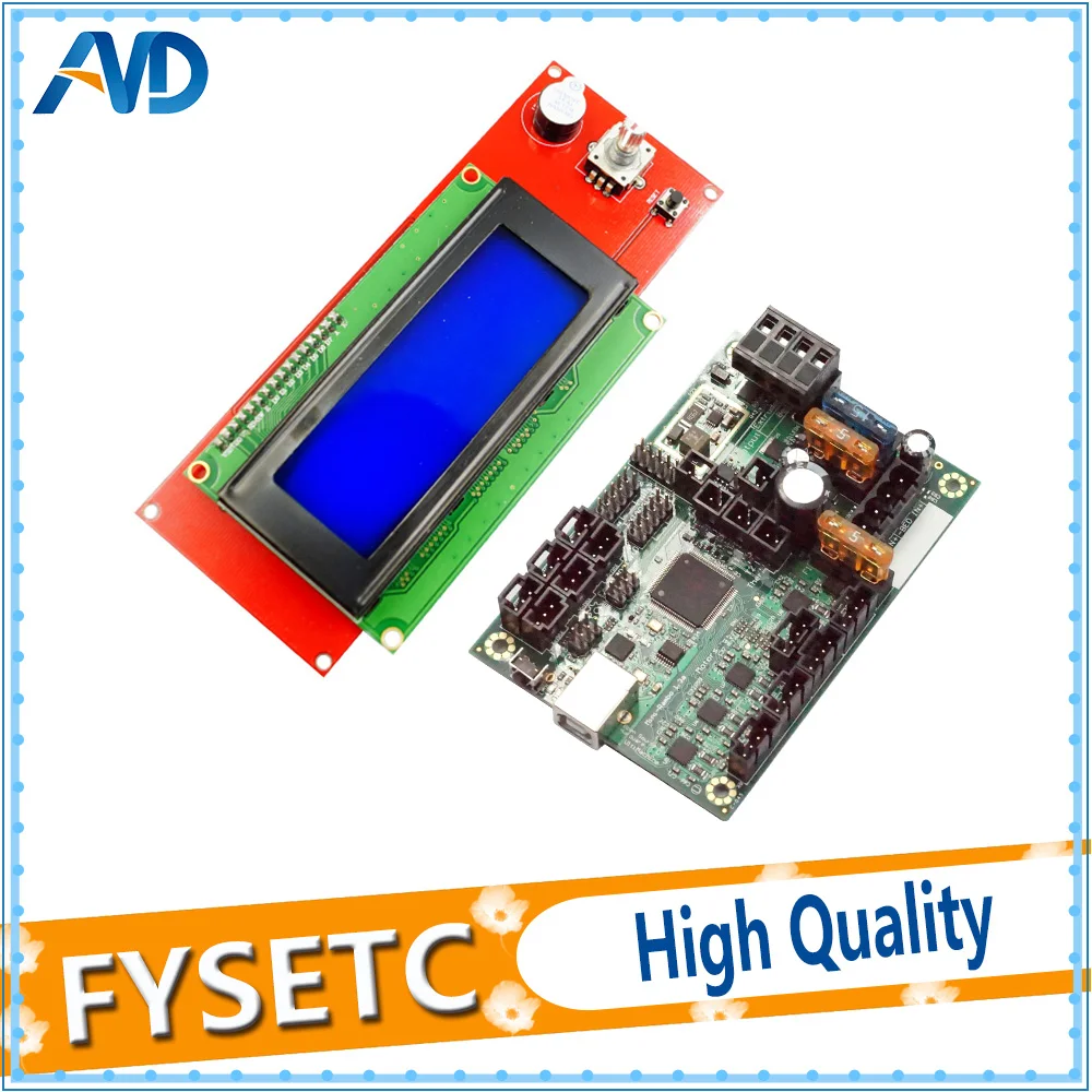 Clone Prap Prusa i3 Ramps 1 4 2004 LCD с мини-Рамбо 1.3A материнская плата для MK2 3D принтер
