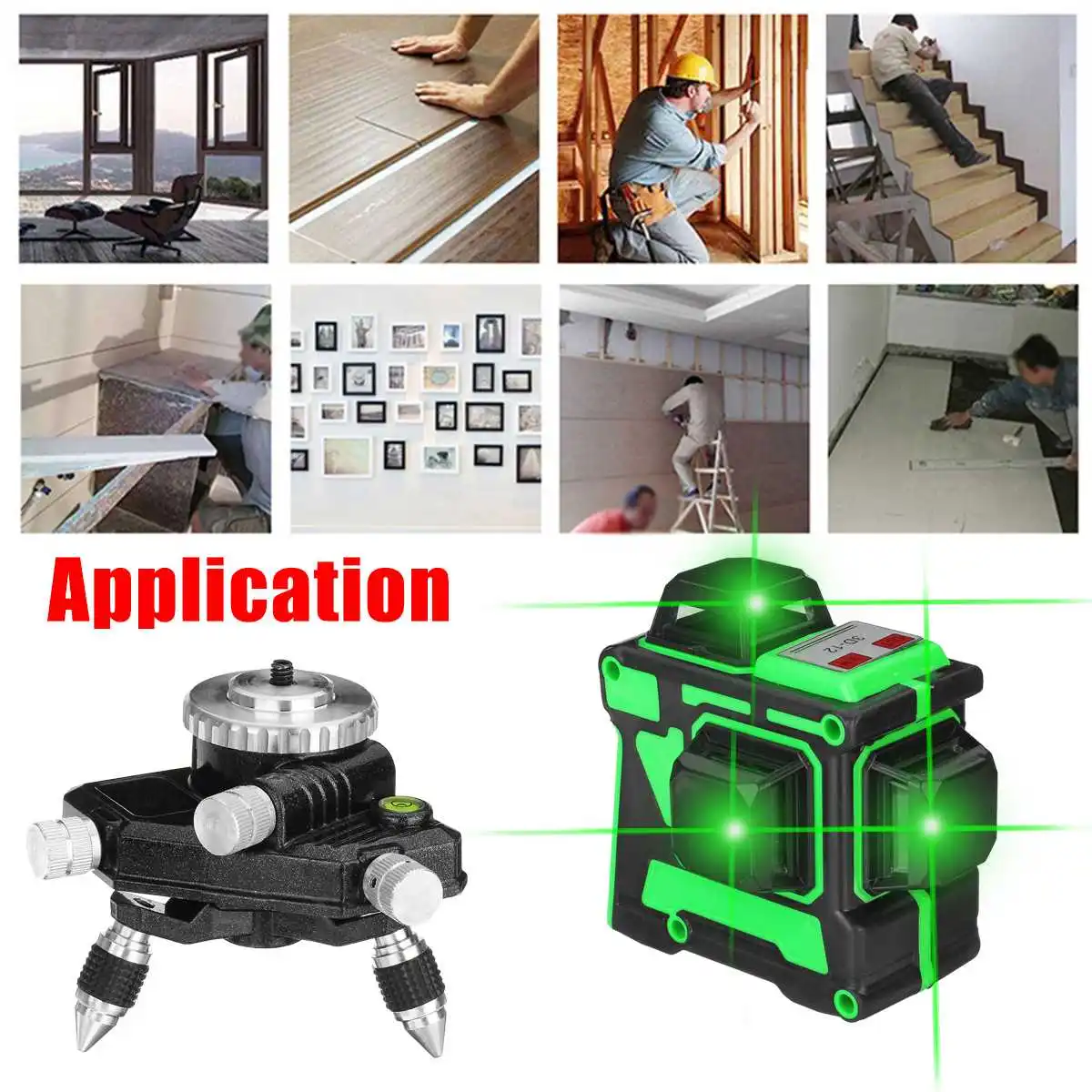 Billig 3D Selbst Nivellierung Laser Level 12 Linien Grün Licht 360 Horizontale Und Vertikale Kreuz Super Leistungsstarke Grün Laser Strahl linie Neue