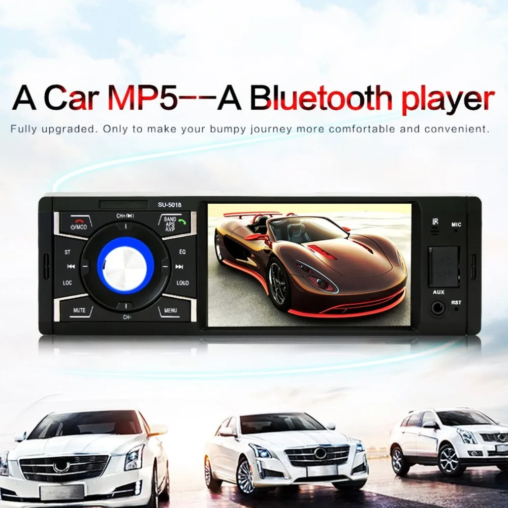 

Car Radio Stereo Audio MP5 Player Bluetooth DC 12V FM Receiver LCD Display Digital Card Remote Control Hot