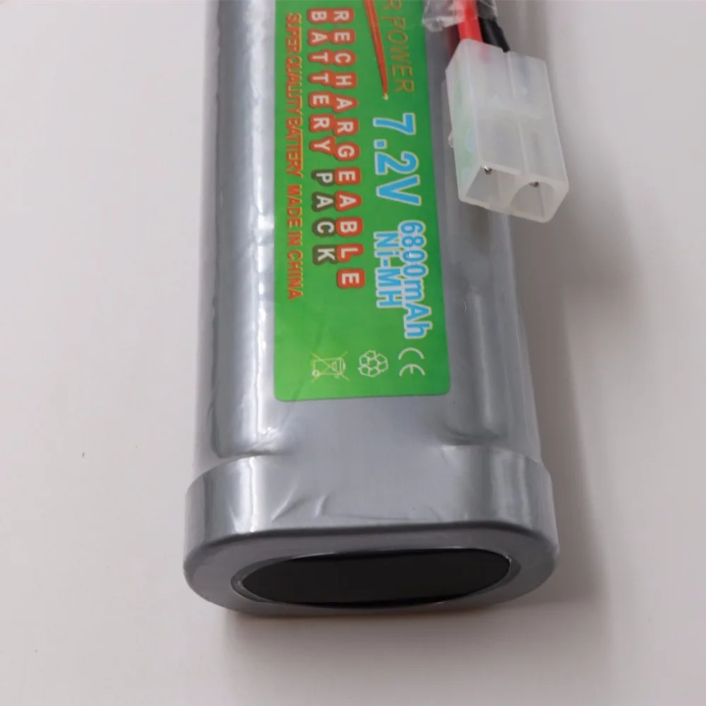 1 шт. 6800mAh 7,2 v NiMh RC игрушечный аккумулятор плоский гоночный автомобиль Сменный аккумулятор для RC самолета вертолета лодки, с разъемами Tamiya