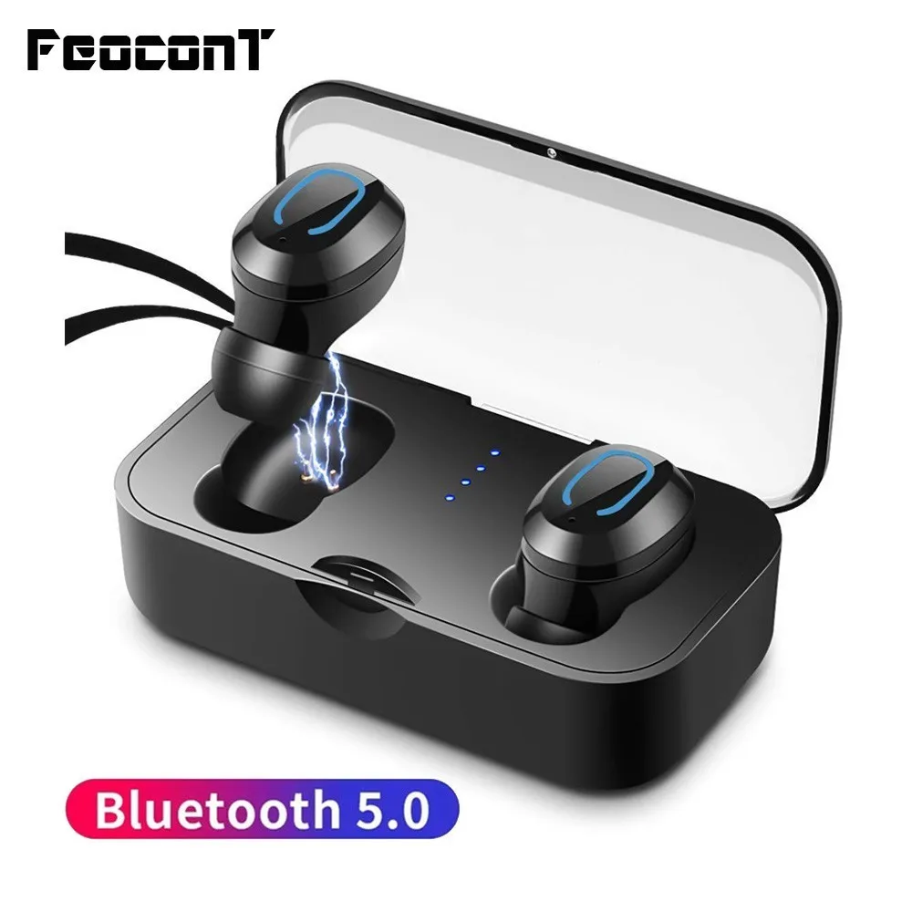 

Waterproof Wireless Bluetooth Earphone T18S TWS Mini Headset Bluetooth 5.0 In-Ear Earbuds 500mAh Rechargeable Battery For Phone