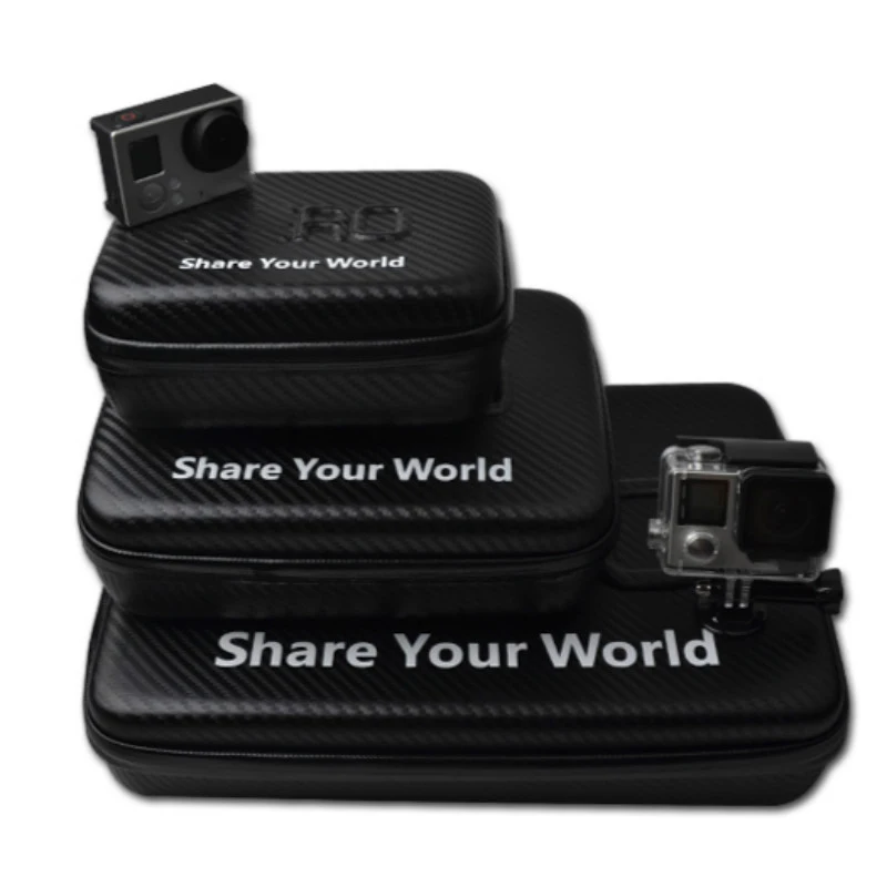 Tekcam углеродное волокно Водонепроницаемый чехол для камеры gopro hero 4 аксессуары GoPro