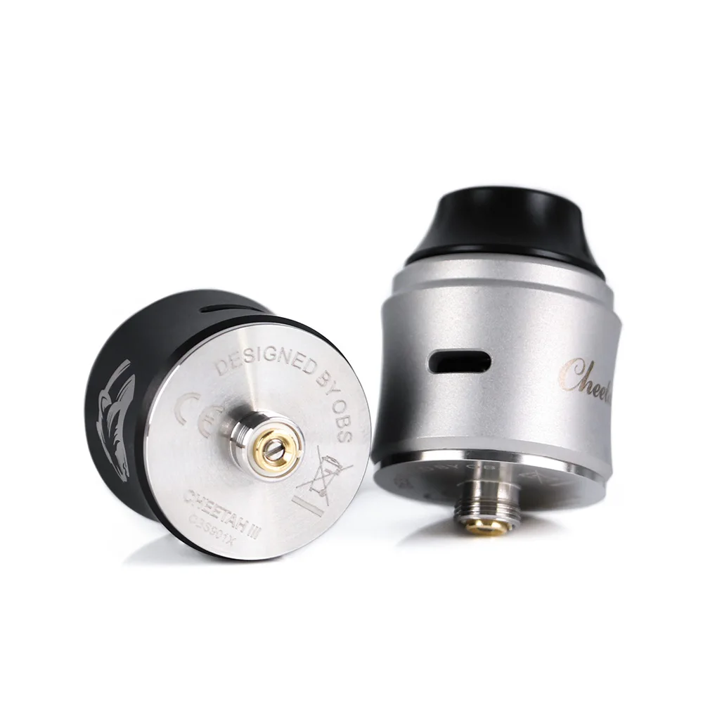 Vape tank OBS Cheetah III RDA с 25 мм для двойных катушек строительства и управления средним