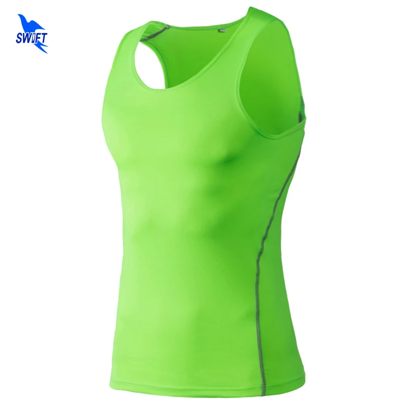 

Brand Clothing Compression Weightlifting Vest Mens Quick Dry Tank Tops Bodybuilding Running Sleeveless Shirt Gym Fitness Clothes