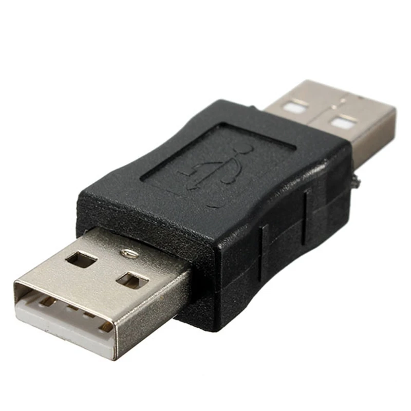 

New High Quality practical USB 2.0 Type A Male to A Male M-M Connector Adapter Coupler Convertor BlackExtend interface