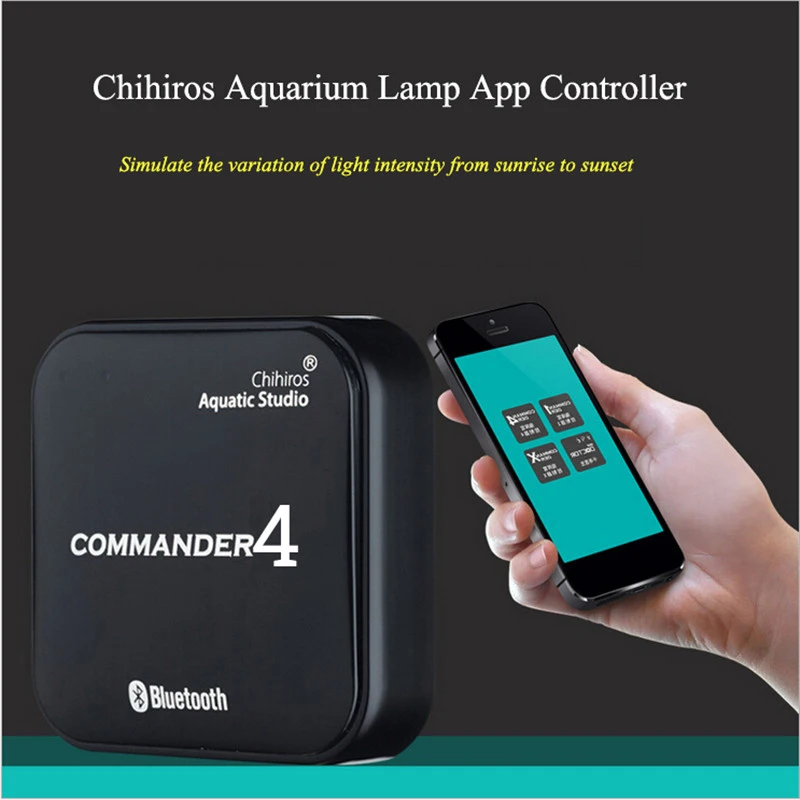 Baratos Control App Chihiros Bluetooth controlador de atenuación de luz LED modulador para acuario pecera inteligente iluminación de tiempo de atenuación