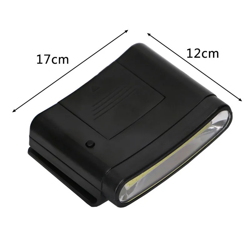 LAIDEYI COB LED Clip On White Flashlight Cap Hat Lamp Outdoor Cycling Hiking Camping Fishing Portable Head Light Three Modes