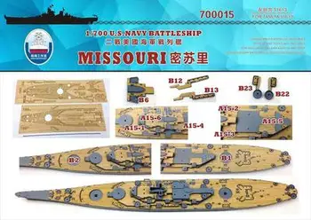 

Dock wood deck 1/700 American ship Missouri wooden deck (TAMIYA 31613) Assembly model Toys