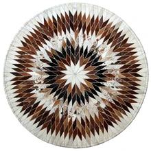 Коровьей ковер мозаика геометрические круглый ковер исследование гостиной журнальный столик площадку прикроватная тумбочка для спальни одеяло