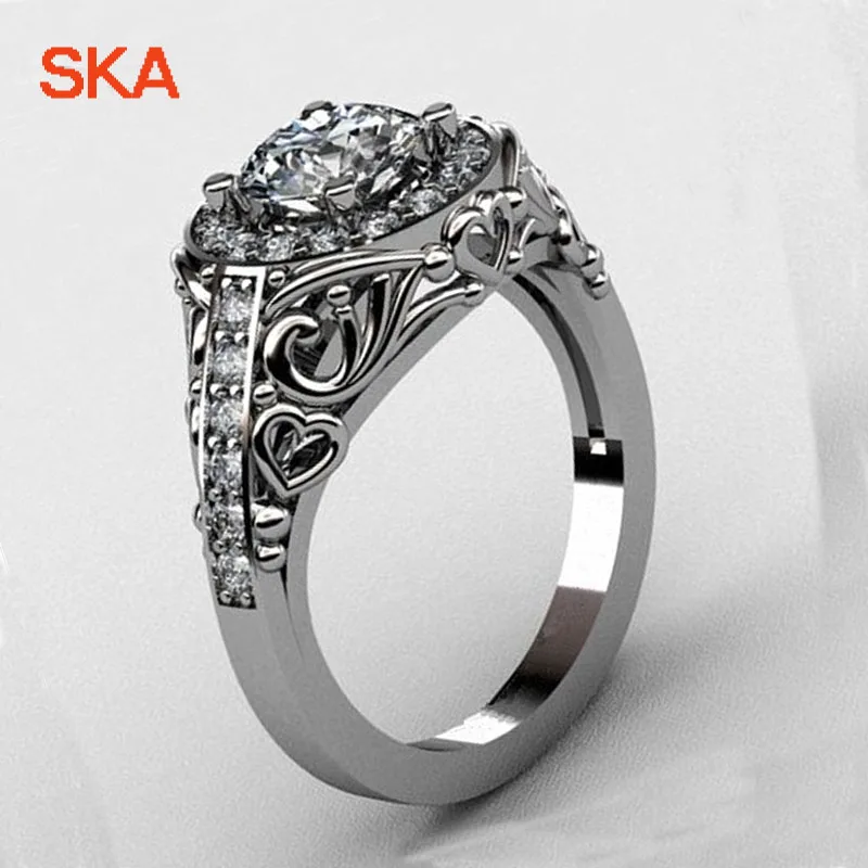 Ска кольцо модное принцесса девушка кольца для женщин новейшие Anillos Mujer