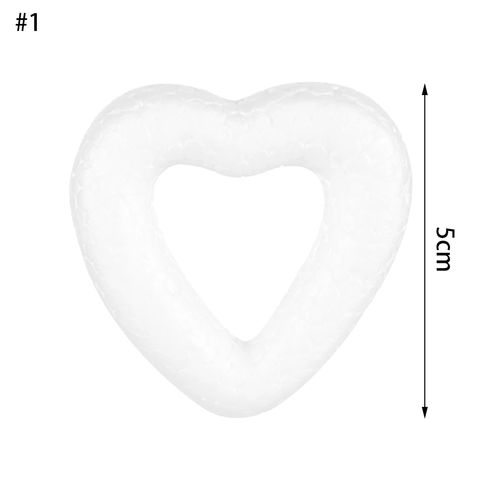 Wedding Valentine's Day Foam Ball White Hollow Heart Ornament Crafts Heart-shaped For DIY Christmas Party Decoration Supplies