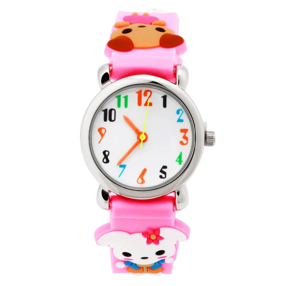 free shipping 1pcs/lot Latest Cute 3D silicone dog Watches Fashion