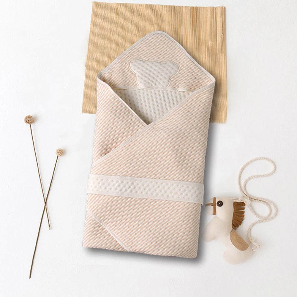 Baby Swaddle Envelope For Discharge For Newborns Stroller Cover Baby Bath Towel Colored Cotton Cocoon Sleepsacks Baby Blanket