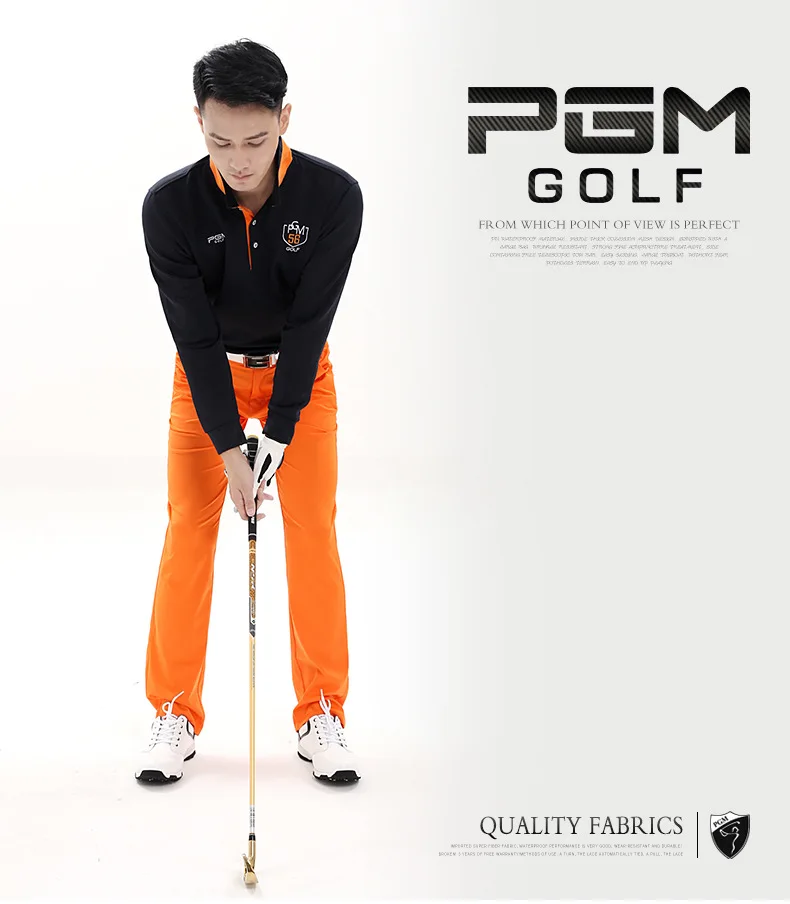 PGM одежда для гольфа мужские футболки с длинными рукавами осенне-зимняя дышащая быстросохнущая футболка для мужчин солнцезащитный впитывающий пот
