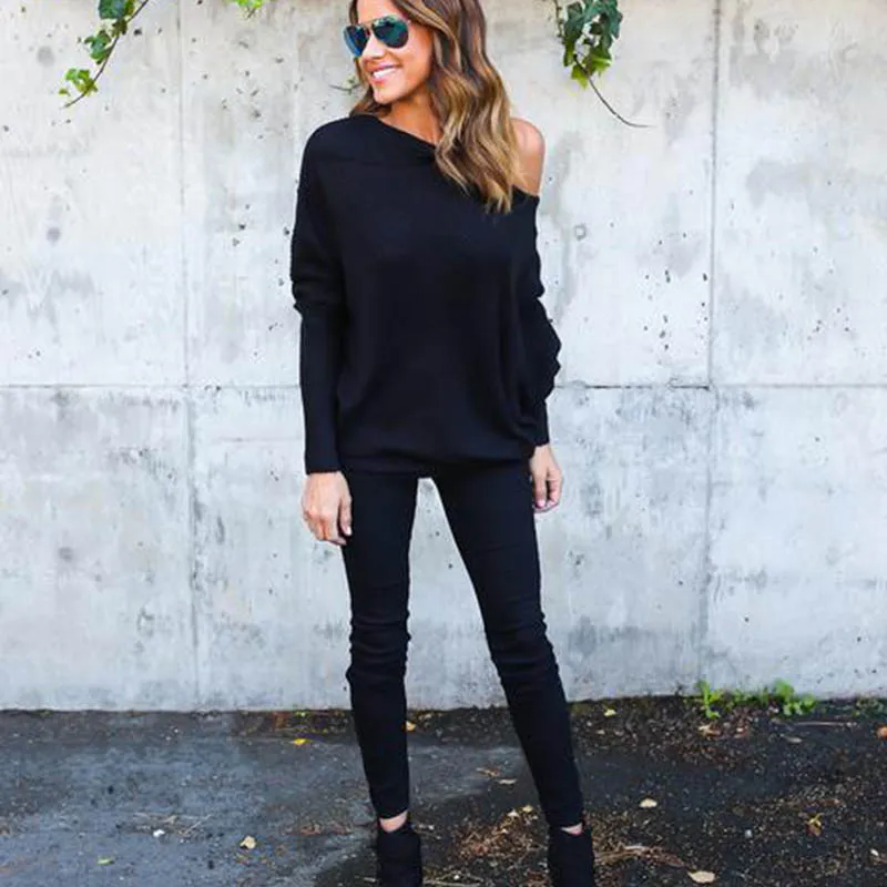 Women-Autumn-Winter-Loose-Long-Knitted-Sweater-Batwing-Sleeve-One-Shoulder-Loose-Sweater-Jumper-Fashion-Tops-Thin-Pullovers-TP0001 (11)