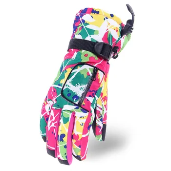 

Skiing Waterproof Colorful Gloves Full Finger Anti Slip Windproof Warm Women Cycling Outdoor Sports Bicycle Riding Gloves