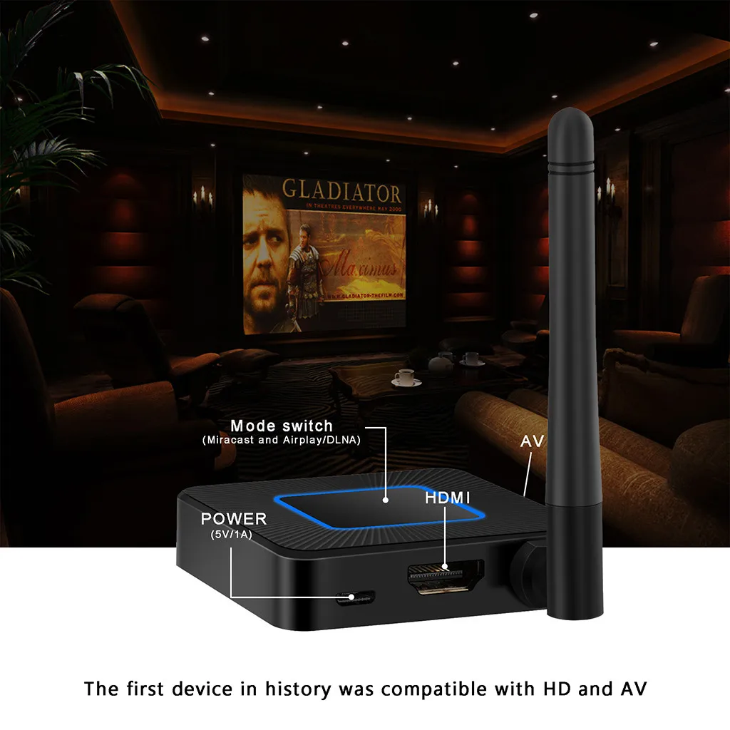Ключ 2,4G мульти-экран Cromecast HDMI подвесная ТВ-палка WiFi дисплей видео приемник ключ