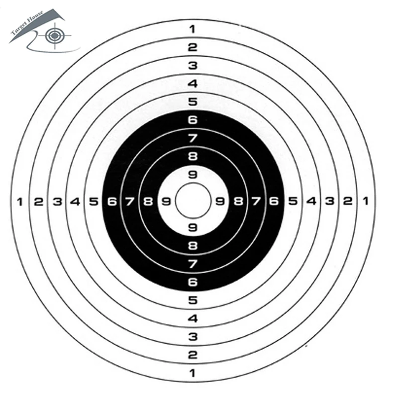 Целевой практика Целевая Бумага 100 шт./lot5.5 "5.5" (14 14 см) может использоваться для пейнтбола воздушку airosft и пневматический пистолет