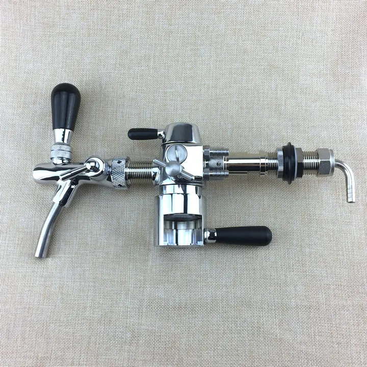 Bottle Filler De foaming Beer Tap with Chrome Adjustable Beer Tap Faucet for Home Brewingin