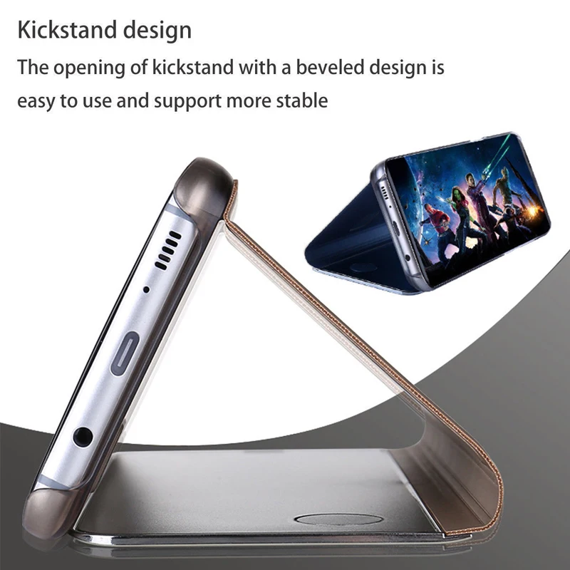 Чехол книжка для huawei mate 20 Lite умный зеркальный чехол s Pro X SNE LX1 кожаный подставка
