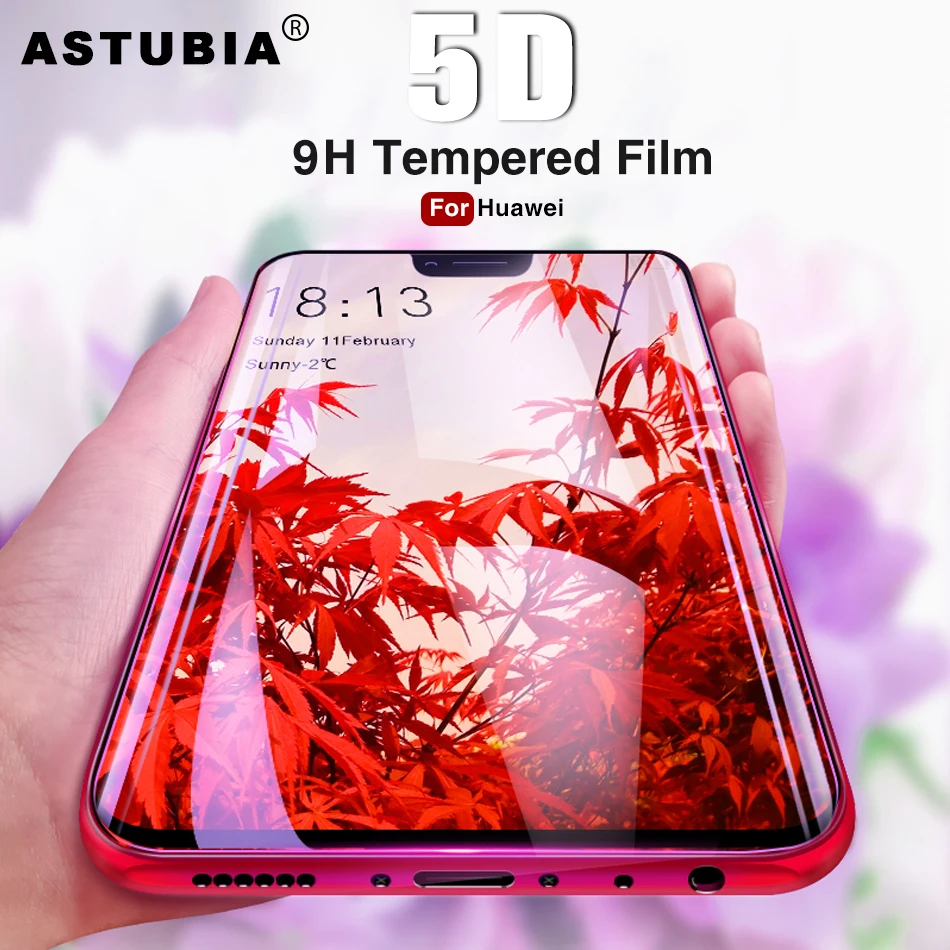 

5D Tempered Glass For Huawei P20 Lite P Smart Mate 10 Pro Glass Screen Protector on For Huawei Honor 9 Play 10 P10 Lite Enjoy 7s