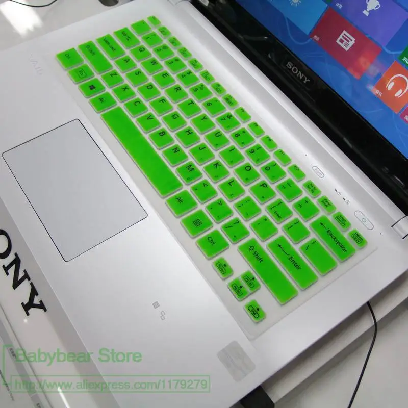 

Silicone Keyboard Cover Protector For Sony Svf14 Fit14 F14 Series New