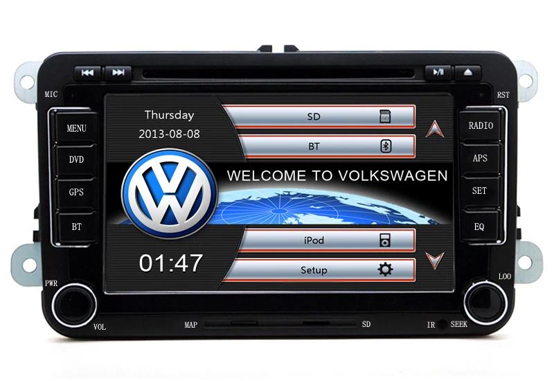 Автомобильный DVD плеер ForPassat/POLO/GOLF/Skoda/Seat с 3G USB GPS BT IPOD FM RDS бесплатной картой