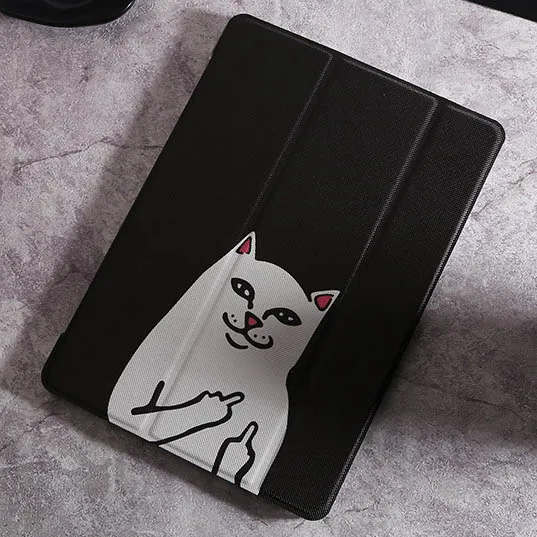 Ультра тонкий чехол из искусственной кожи с мультяшным котом для iPad 9 7 2017 2018 A1822