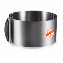 6 bis 12 zoll Einstellbare Mousse Ring Mould Profis Kuchen schimmel kalibrierung backen werkzeug DIY Freies verschiffen