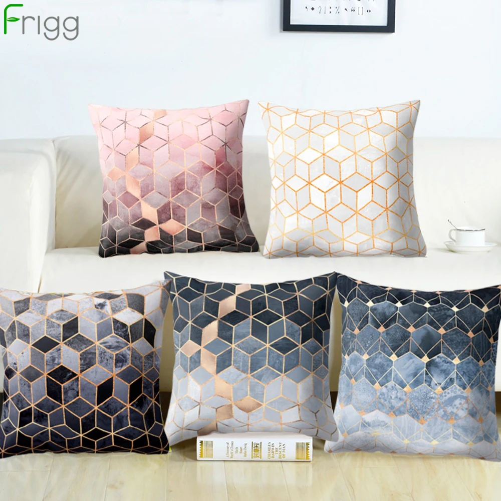 Frigg Geometric Cushion Cover 45x45cm Home Sofa Decorative Frigg Geometric Cushion Cover 45x45cm