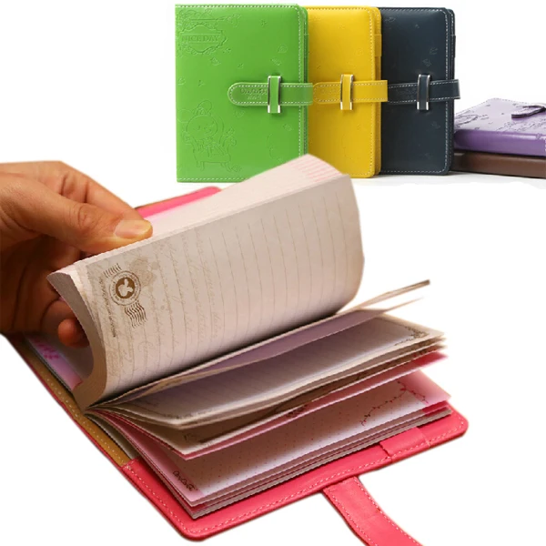 embossing leather cute notebooks and journals, kawaii rabbit pattern