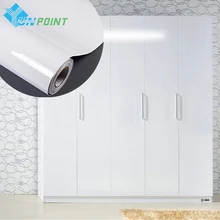Глянцевый белый DIY декоративная пленка матовая самоклеющиеся обои кухонный шкаф старый ремонт мебели водонепроницаемые наклейки