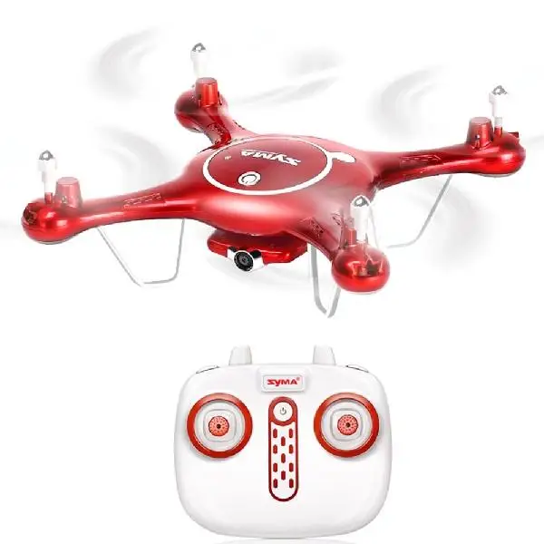 SYMA X5UW Двойной аккумулятор RC Квадрокоптер HD аэрофотосъемка беспилотный самолет игрушки - Цвет: red
