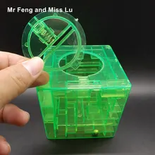 Зеленые деньги Лабиринт банк 3D игра-головоломка копилка для монет Коллекционная коробка детский подарок