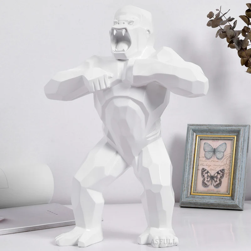 Big Size 40cm/15.74inch Gorilla Monkey Creative Home Decor Living Room Desktop Decoration Office Decorative Resin Big Size 40cm/15.74inch Gorilla Monkey Creative Home Decor Living Room Desktop Decoration Office Decorative Resin
