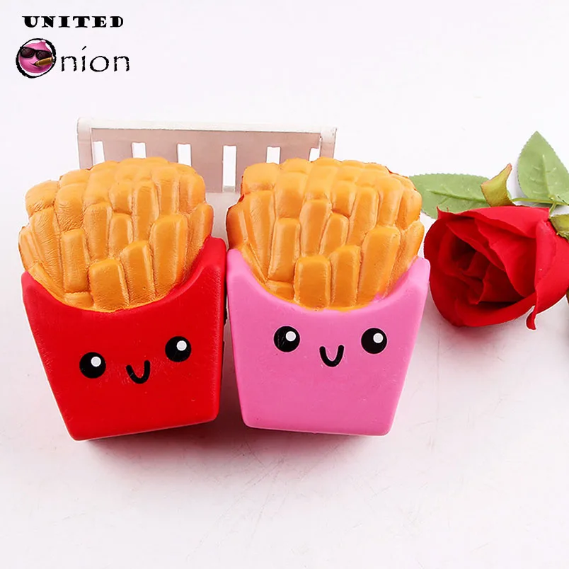 1PC Jumbo French Fries Antistress Squishy Slow Rising Hand Exerciser