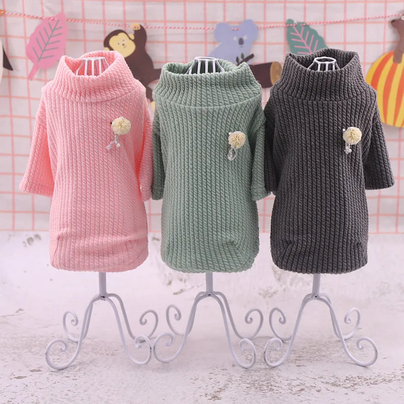 

New Winter Dog Sweater Fashion Elastic Bottoming Shirt Sweater for Medium and Big Pets Supplies Dogs Accessories