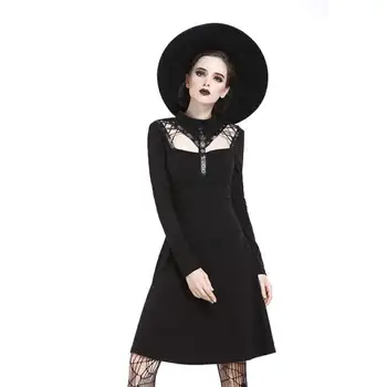 

Darkinlove Women's Criss-Cross Detailed Little Black Dress DW208