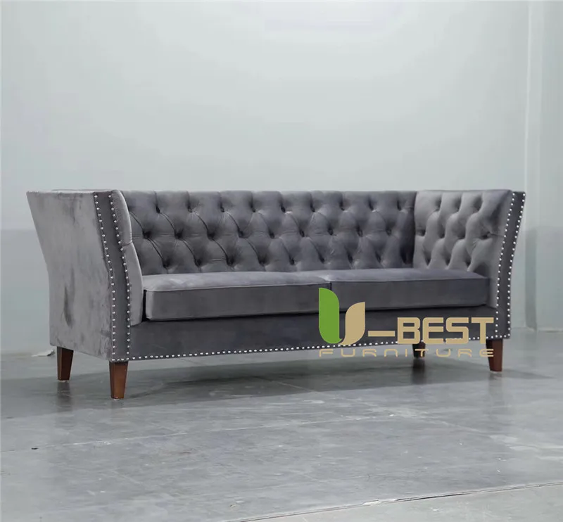 U-BEST furniture newest Fabric living room sofa Velvet designer sofa (3)