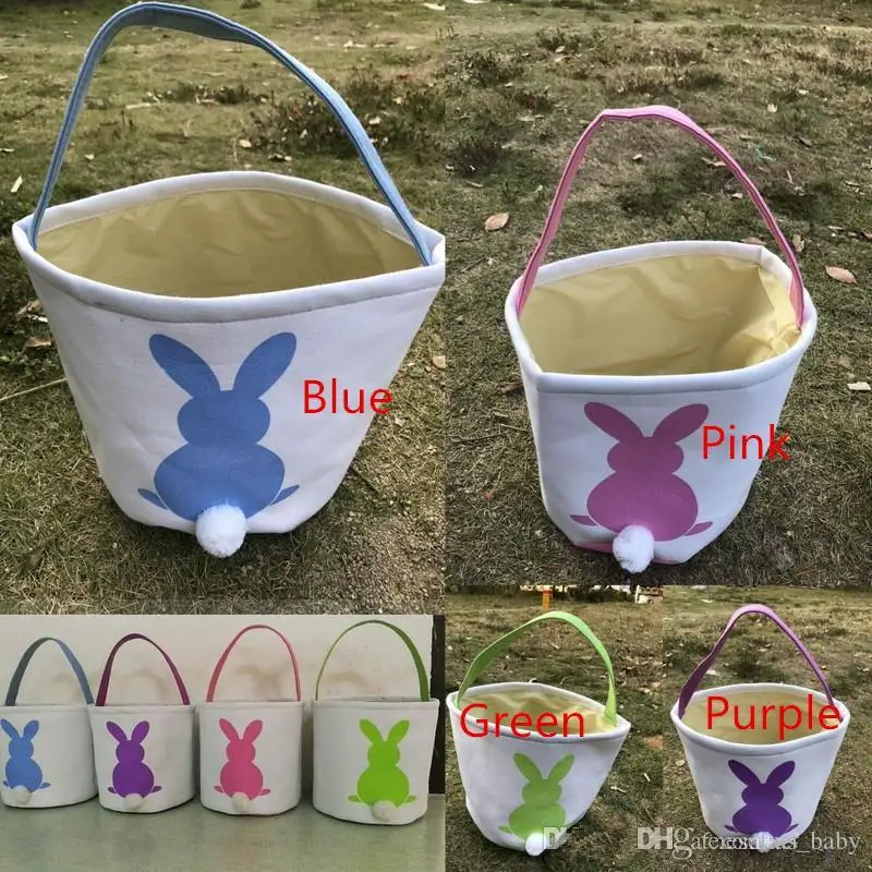 Пасхальные корзинки кролика "сделай сам" в декорированном мешковиной горшке кроличьи уши сумки положить для хранения яиц кролика из натурального джута кролик корзина для ушей