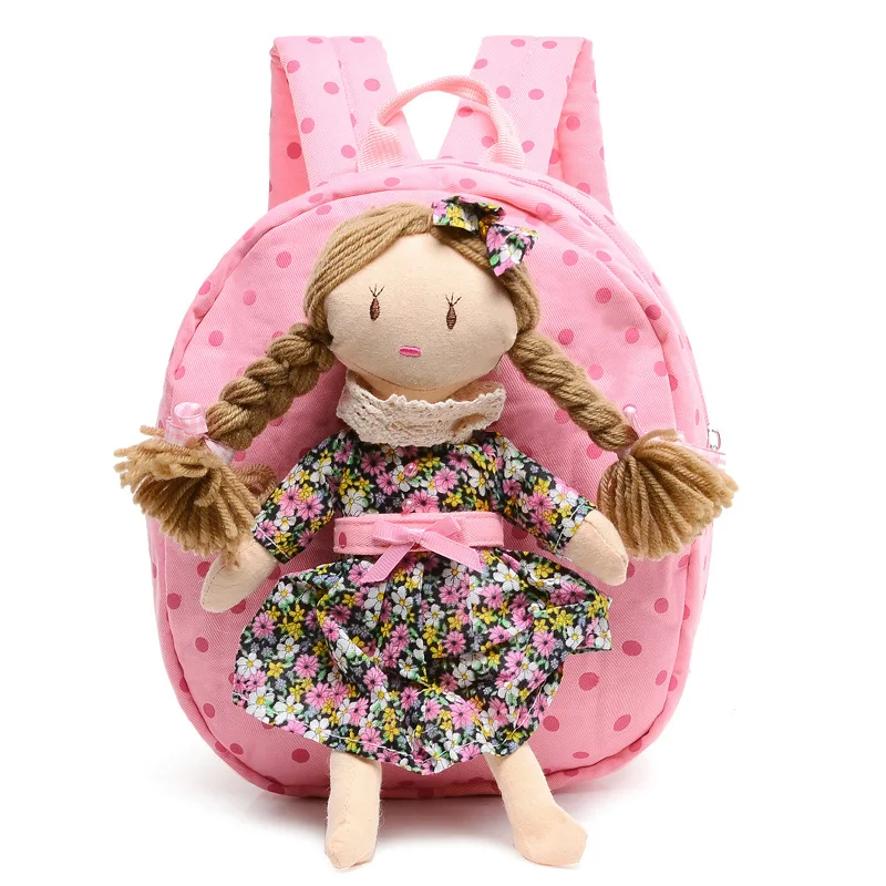 Children Canvas Cartoon Princess School Bags Girls Rucksacks Kindergarten Toddler font b Backpack b font Baby