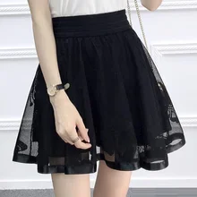 На лето и весну осень подростковые школьные Юбка для девочек платье-пачка в цветочек с кружевом и жемчугом на высоком каблуке детская одежда; костюмы юбки для танцев, балетная юбка, пачка JW3706A