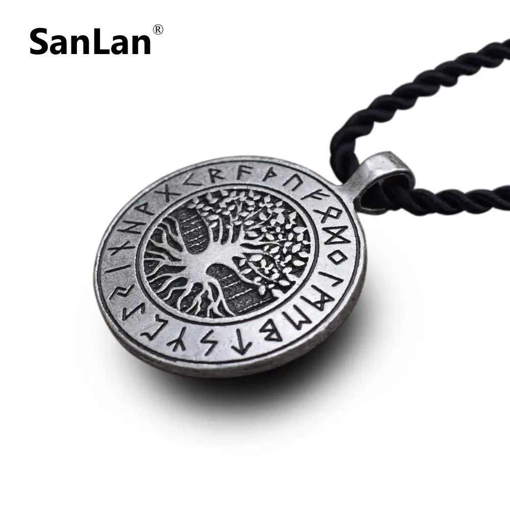 Yggdrasil Rune ожерелье с подвеской древо жизни викинга нордические ожерелья шарм