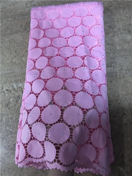 Africa's new water-soluble solid color hot selling fabrics Nigeria lace with exquisite gem dress | Дом и сад