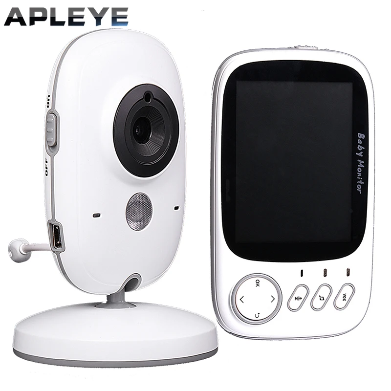 

2.4G Wireless Home Security Baby Monitor 3.2 inch Temperature 2 Way Audio Lullaby 5M Infrared Night Vision Portable Baby Camera