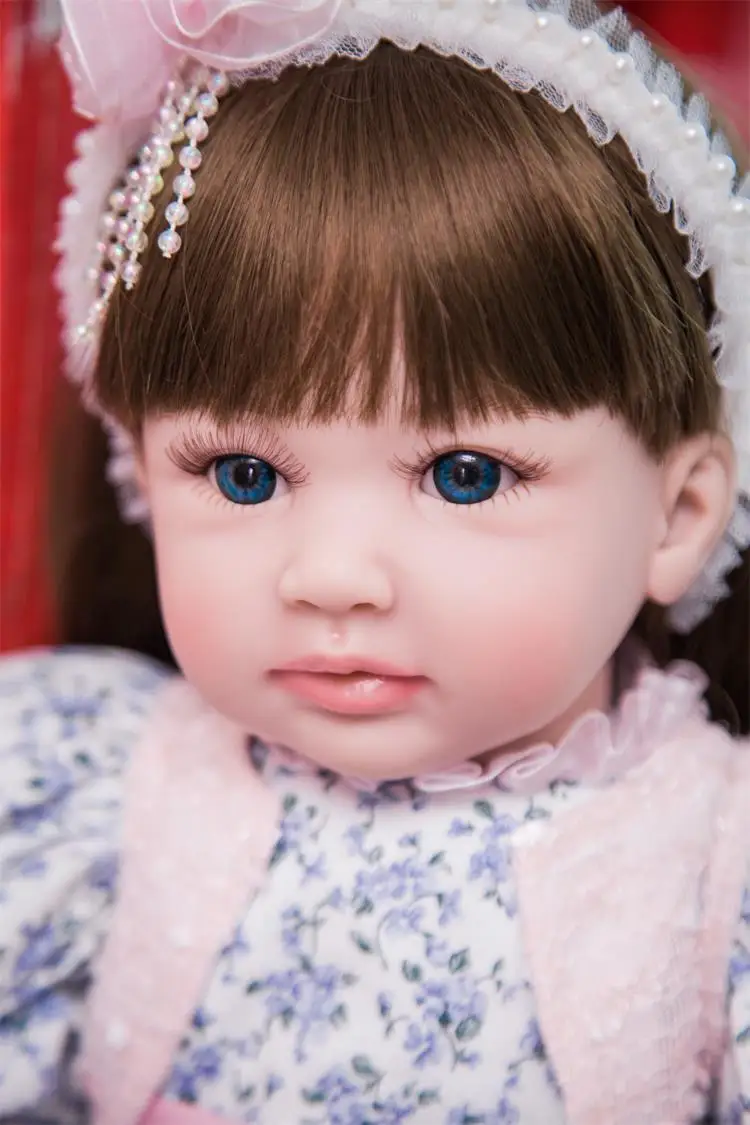 24 дюйма 60 см dollmai силиконовые куклы reborn Реалистичная новорожденная девочка Модная кукла рождественский подарок Новогодний подарок