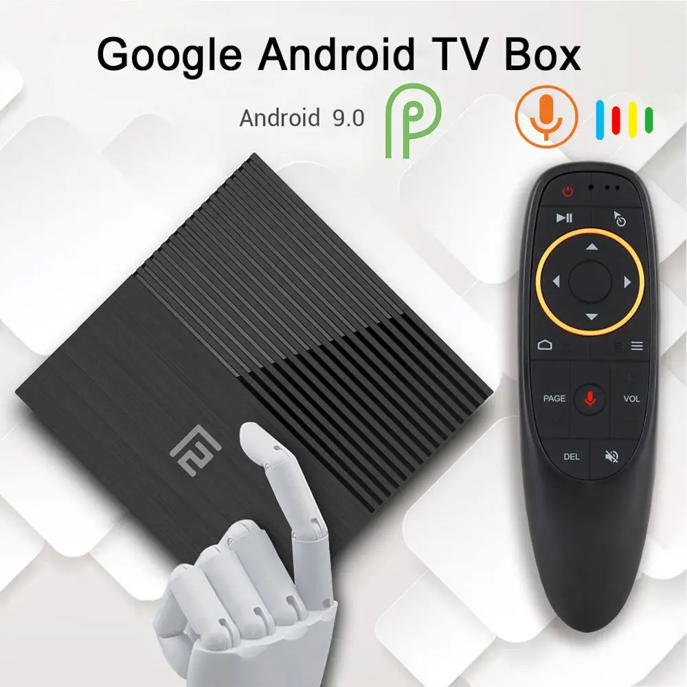 

A95X F2 4K Smart TV Box Android 9.0 4G 64G Amlogic S905X2 2.4G&5G Wifi BT4.2 Voice Remote Control Google Cast PK Mi Set-top Box