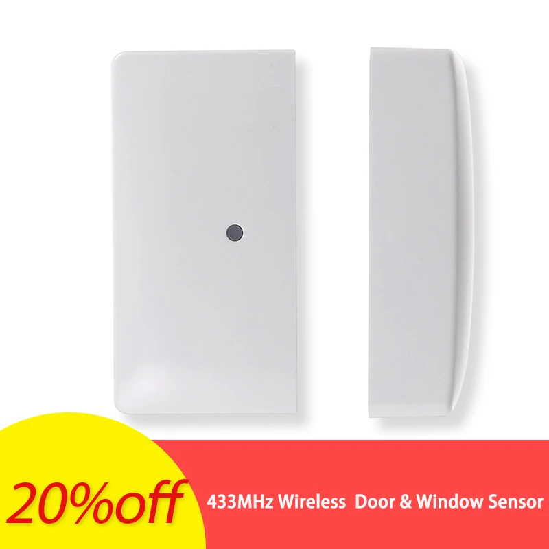 

ABS Anti-theft Home Security Detector 433MHz Wireless Door & Window Sensor Smart Home Security Alarm System Trigger High Quality